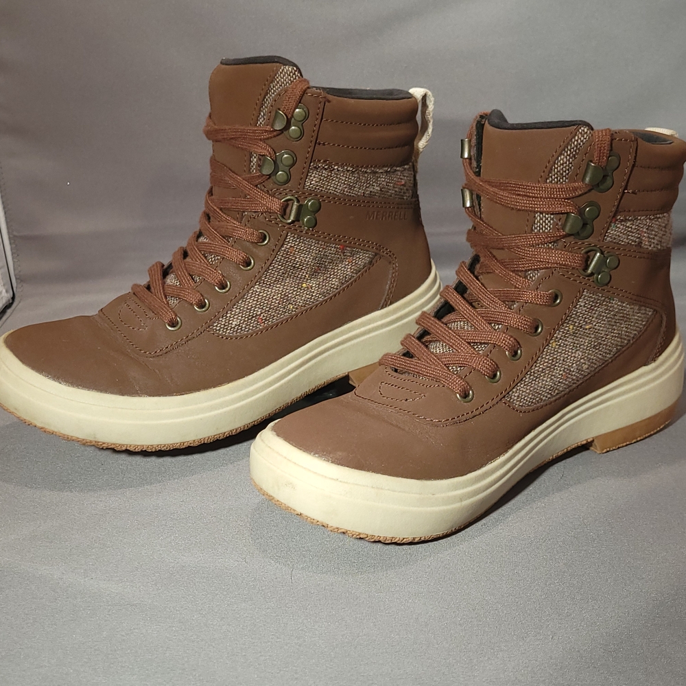 Brown High-Top Women's Shoes